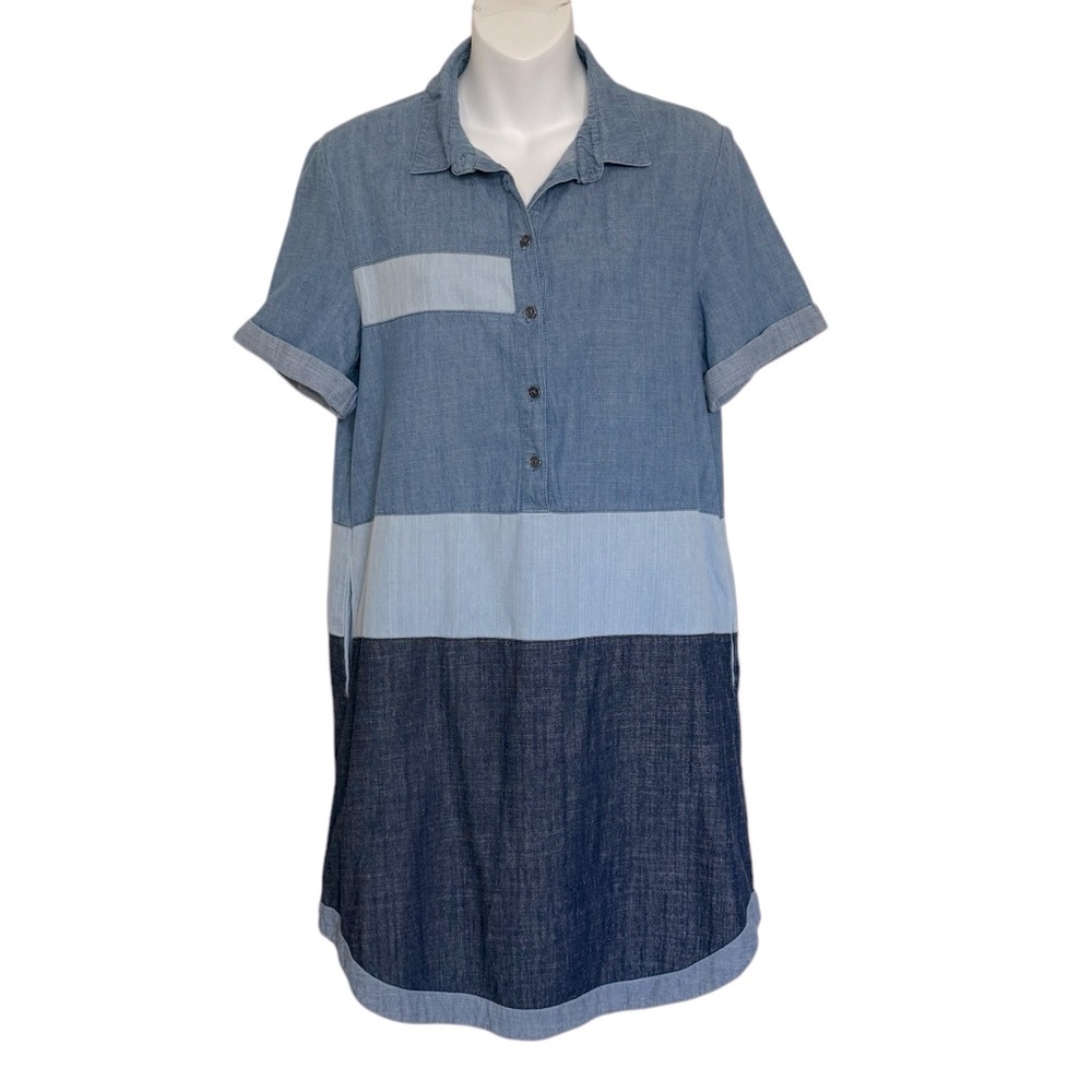 FARROW Blue Denim Shirt Dress Size Small